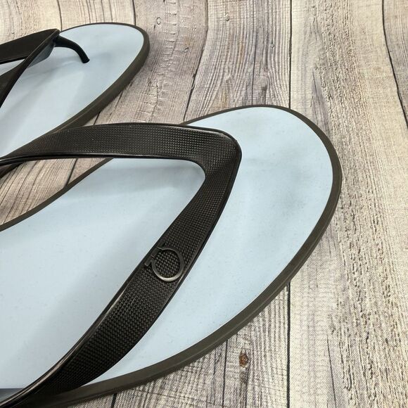 Salvatore Ferragamo Guinea Gancino Gym Flip Flops Sandals Men’s 12 M Blue New main image 7